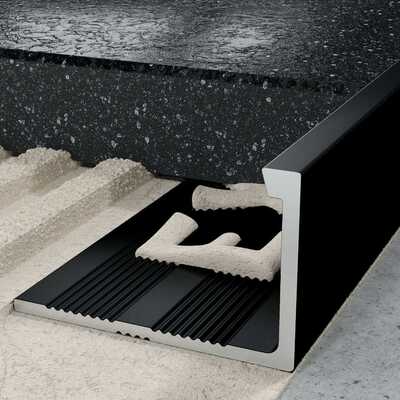 Profil L licowy prosty 12 mm długość 250 cm Excellent elektropoler czarny mat