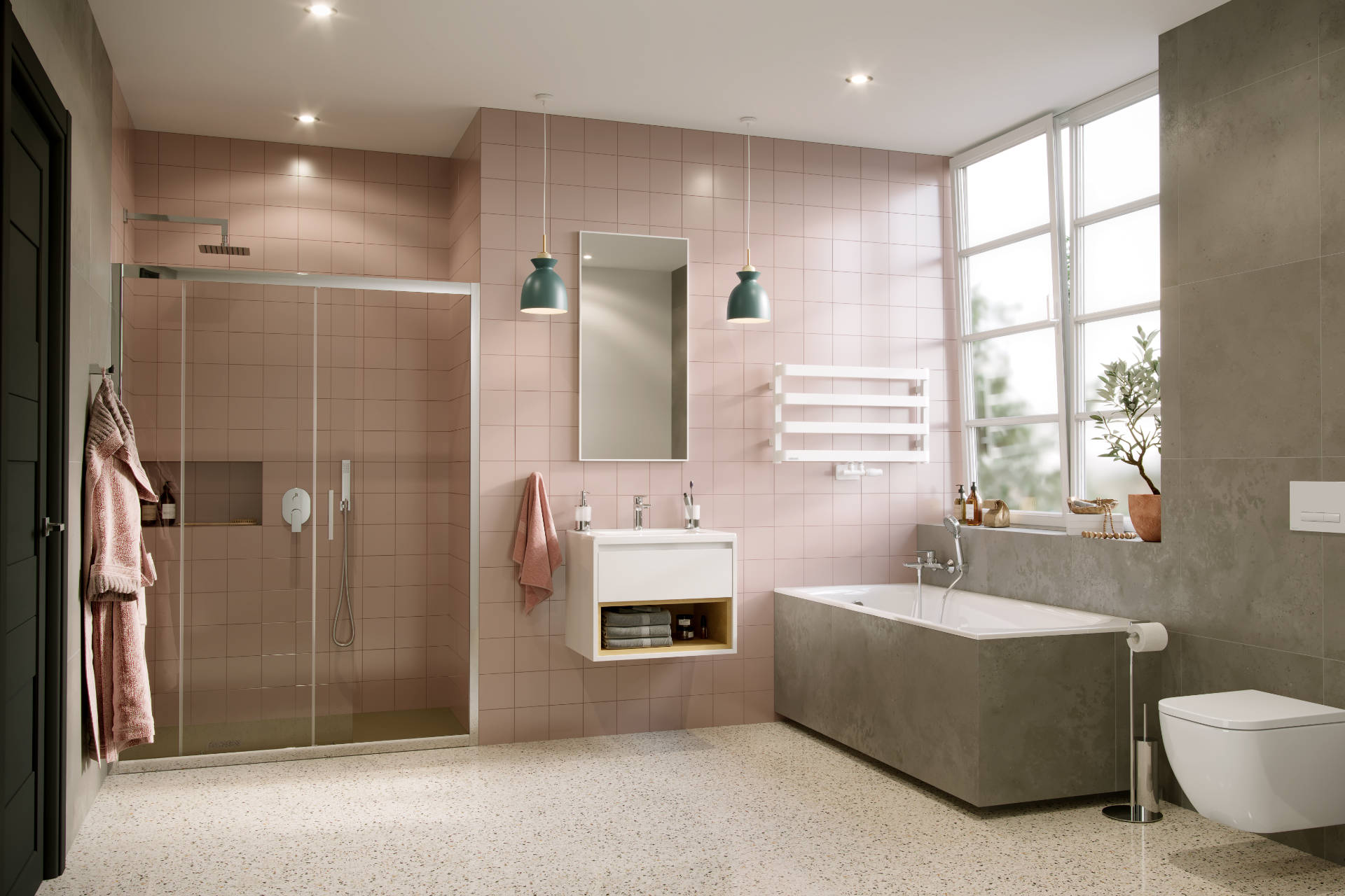 Tuto szafka wisząca pod umywalkę z szufladą Excellent