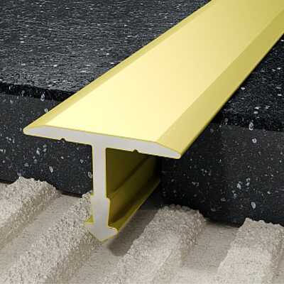Profil T fugowy 14 mm, długość 250 cm aluminiowy, anodowany złoty