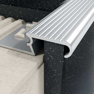 Profil Z schodowy 10 mm, długość 200 cm aluminiowy, surowy