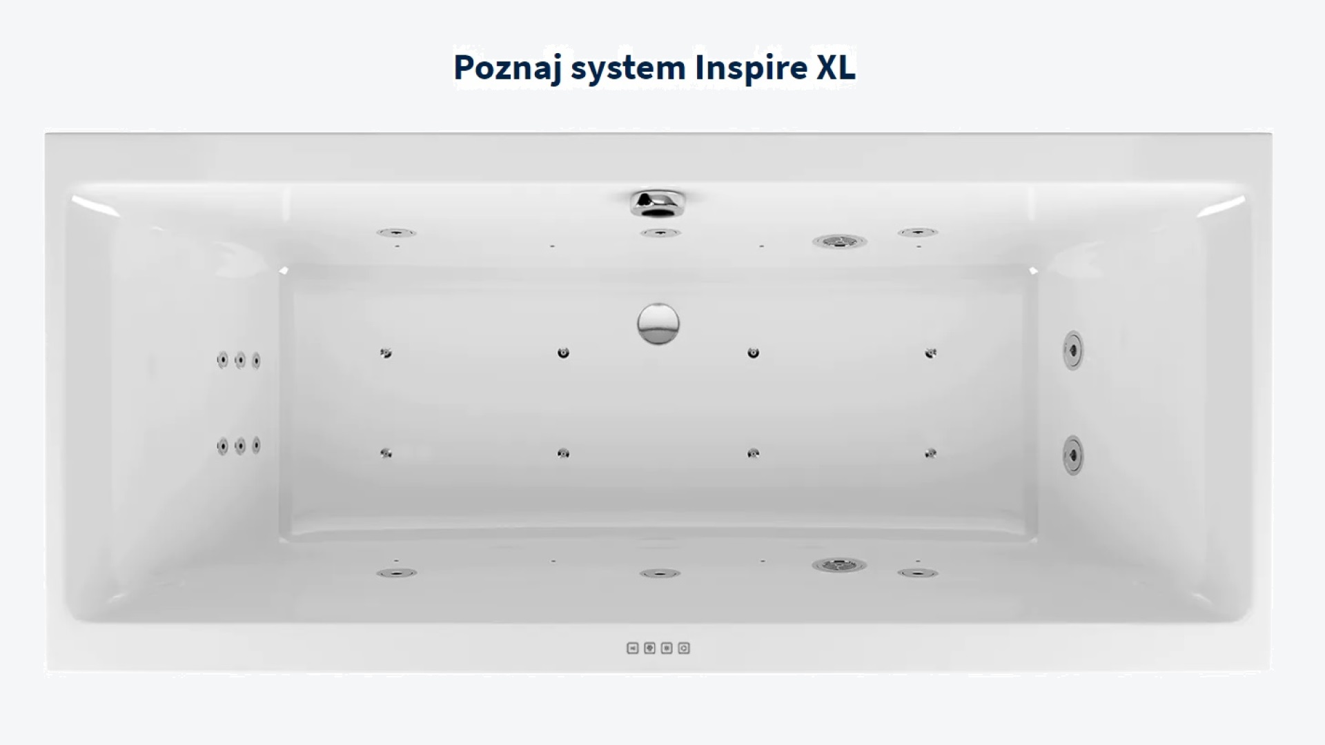 Inspire XL system wodno-powietrzny hydromasażu z podwodnym oświetleniem