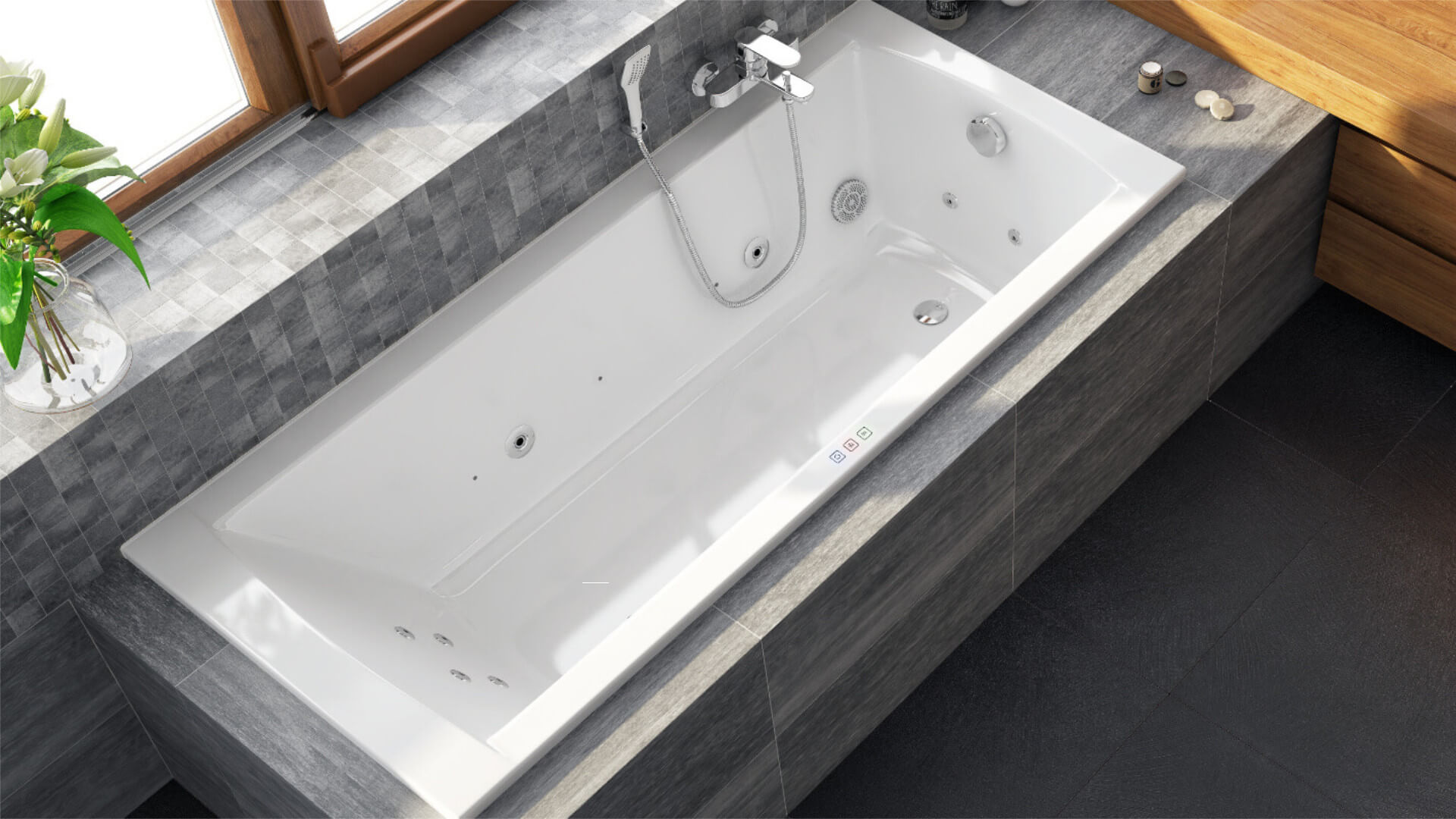 Inspire Aqua system wodny hydromasażu z podwodnym oświetleniem