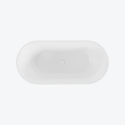 Holi 2.0 wanna owalna 160x76 cm wolnostojąca, biały połysk