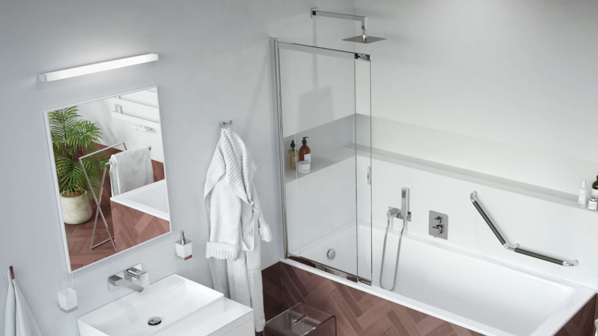 Głowica prysznicowa 30 cm kwadratowa slim, chrom