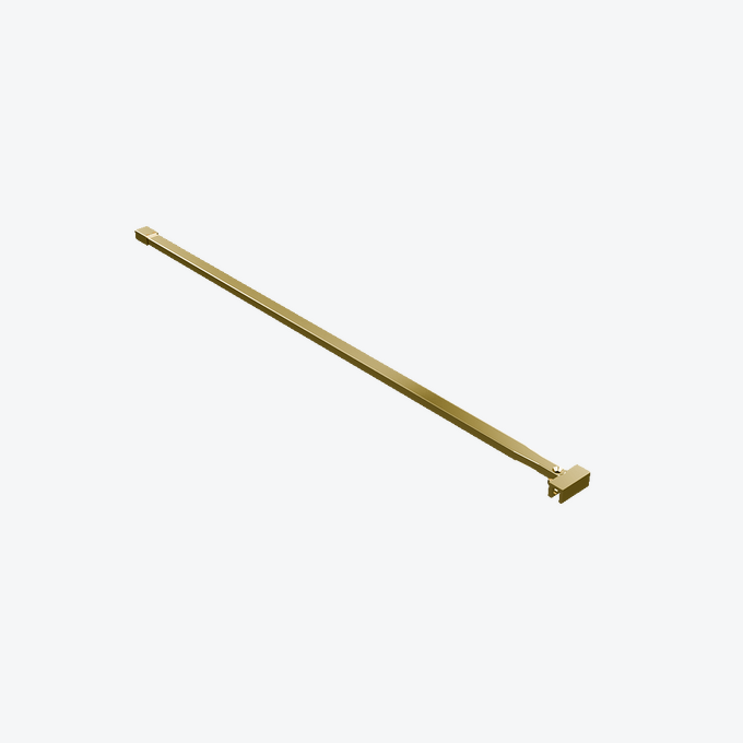 Vidoq wspornik kabiny walk-in 120 cm do docięcia, złoty połysk