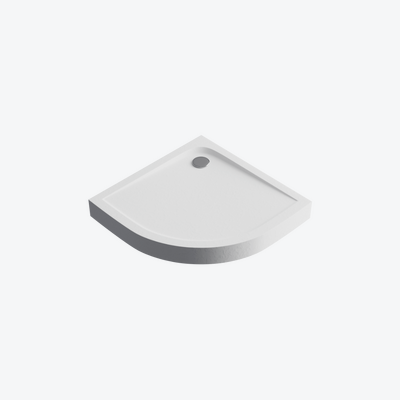 Sense Compact X brodzik półokrągły biały 80x80
