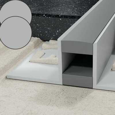 Profil LL dylatacyjny 9,5 mm długość 250 cm PVC szary / szary