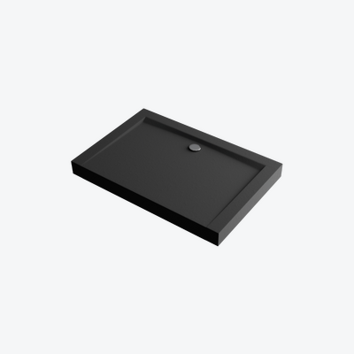 Forma Compact X brodzik prostokątny czarny 120x80