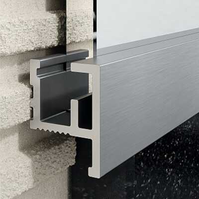 Profil LQ do luster, 9,5 / 12 mm długość 265 cm, aluminiowy, anodowany srebrny szczotkowany