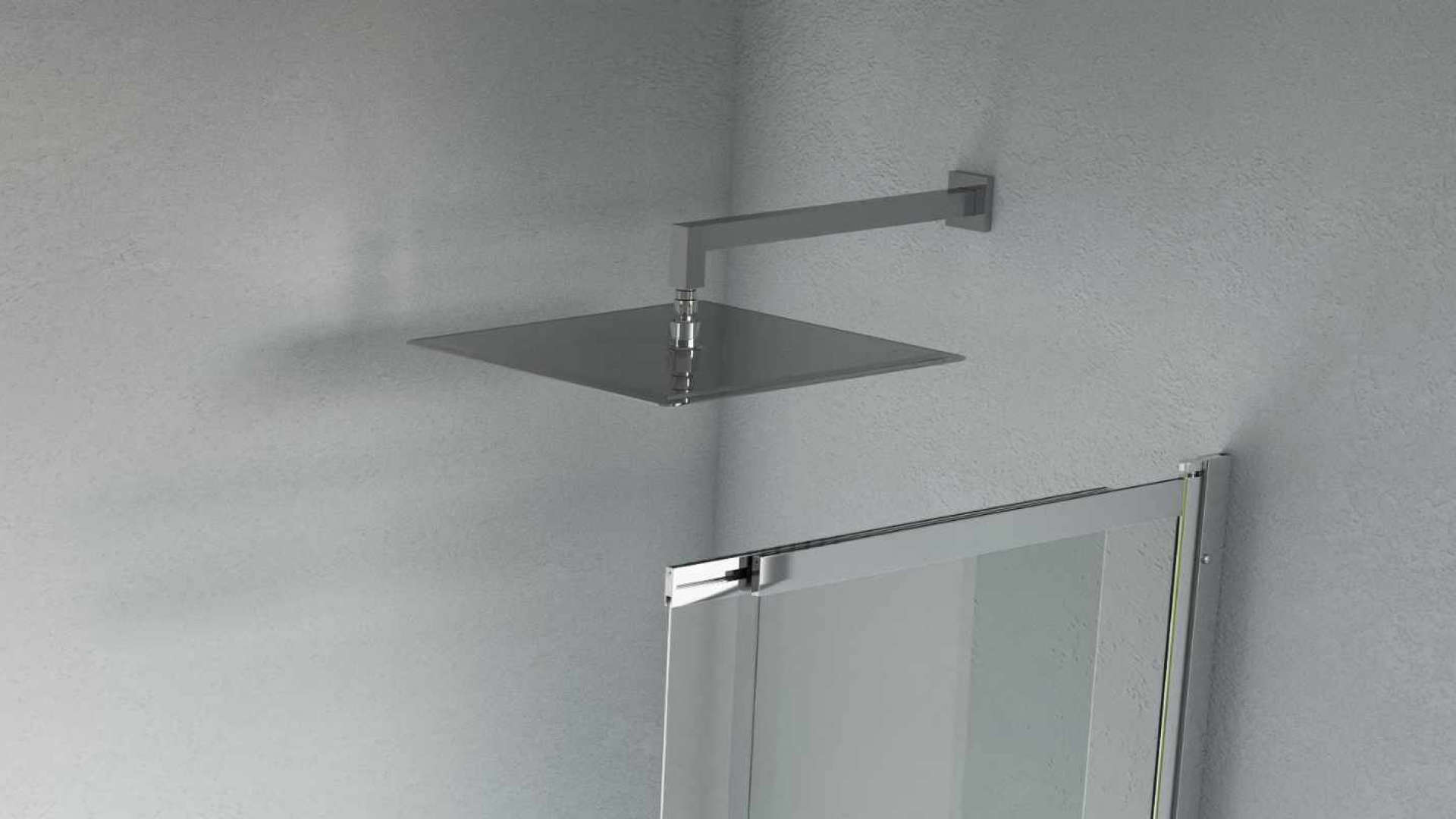 Głowica prysznicowa 20 cm kwadratowa slim, chrom