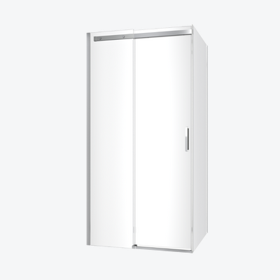 Rols kabina narożna 100x100cm z drzwiami przesuwnymi 100 cm, powłoka Clean Control, chrom
