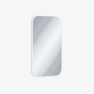 Lumiro lustro łazienkowe 80x50 cm prostokątne, oświetlenie LED mata grzewcza, rama akrylowa