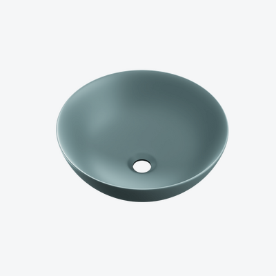 Luqa umywalka nablatowa 40 cm okrągła, mint blue mat
