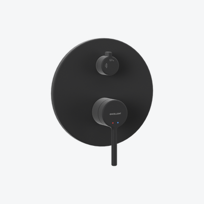 PI bateria prysznicowo-wannowa podtynkowa 2 funkcyjna, czarny mat