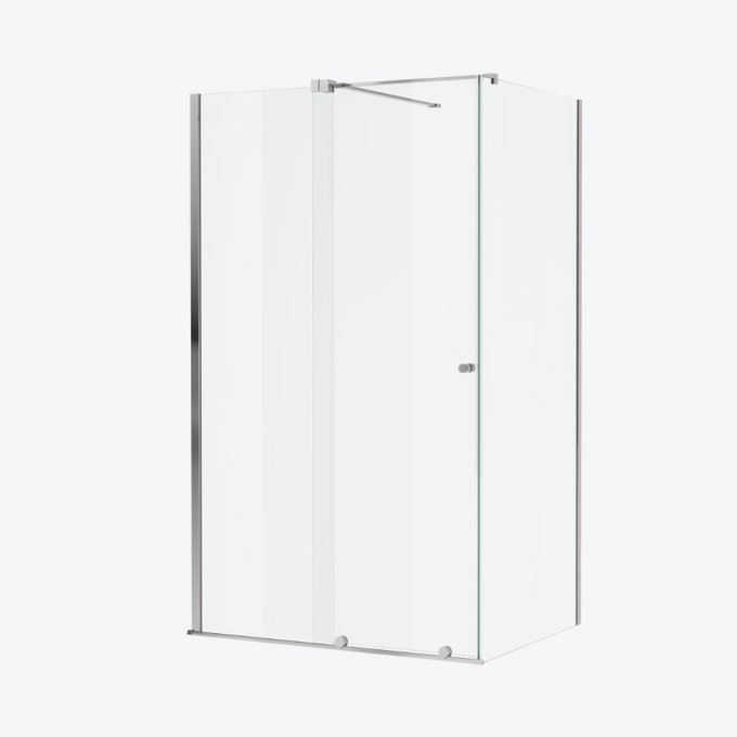 Ortigo kabina prostokątna narożna 140x100 cm, drzwi przesuwne, powłoka Clean Control, chrom