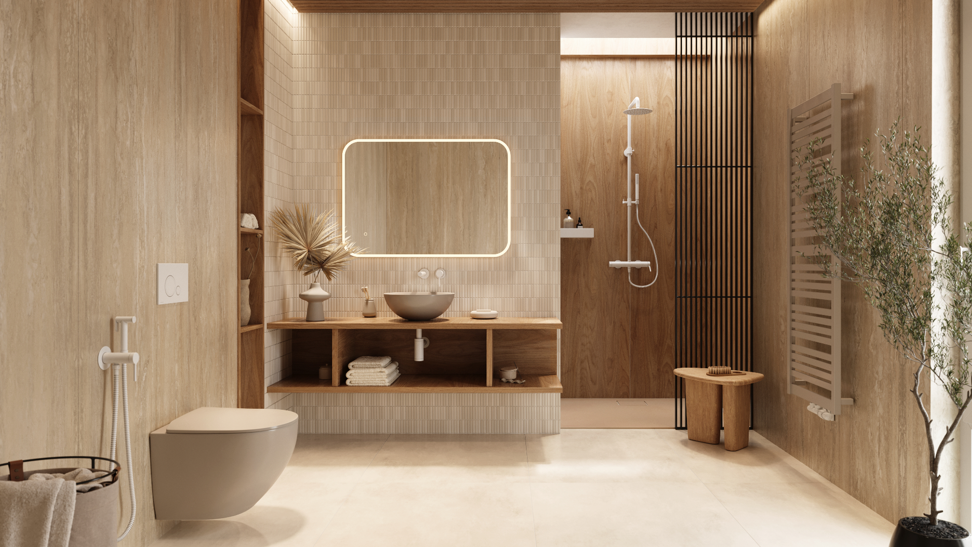 Luqa miska WC 48 cm wisząca bezrantowa, z system spłukiwania Spin 360, z deską wolnoopadającą, cappucino mat