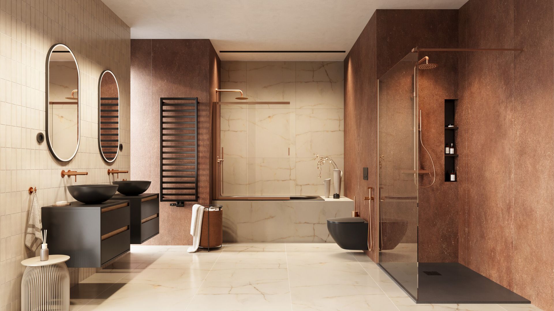 Luqa miska WC 48 cm wisząca bezrantowa, z system spłukiwania Spin 360, z deską wolnoopadającą, czarny mat