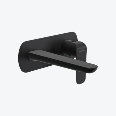 Clever 2.0 bateria umywalkowa podtynkowa komplet, czarny soft