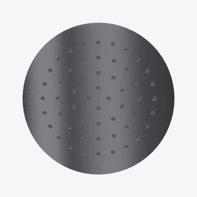 Głowica prysznicowa 25 cm okrągła slim, grafit szczotkowany