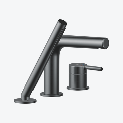 PI bateria wannowa 3 otworowa, grafit szczotkowany