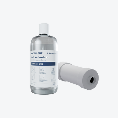 Zestaw promocyjny Anti Calc płyn odkamieniający oraz filtr do toalet myjących Dakota 2