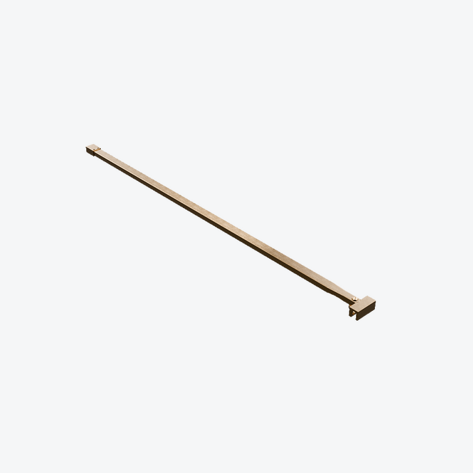 Vidoq wspornik kabiny walk-in 120 cm do docięcia, miedziany szczotkowany