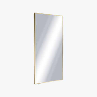 Kuadro lustro łazienkowe 100x50 cm prostokątne, złoty szczotkowany