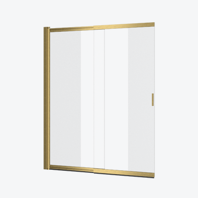 Liner parawan nawannowy 110x140 cm rozsuwany 2-częściowy lewy / prawy, złoty szczotkowany