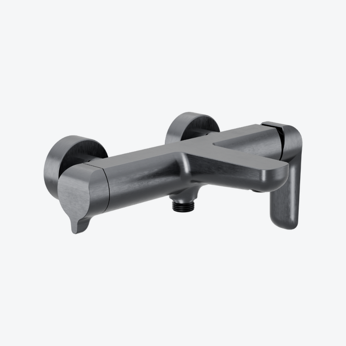 Clever 2.0 bateria wannowo-prysznicowa grafit szczotkowany