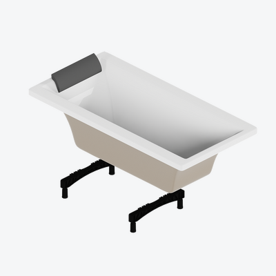 Zestaw promocyjny Wanna Pryzmat 180 + zagłówek Long + nóżki wannowe