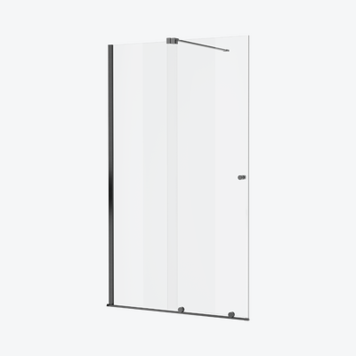 Ortigo walk-in drzwi prysznicowe przesuwne 120x200 cm powłoka Clean Control grafit szczotkowany