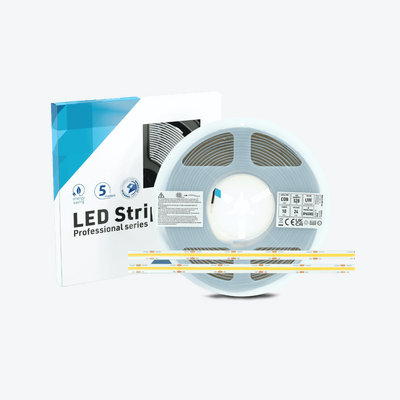 Taśma 2640 LED COB IP65, 528 LED/m, 5m napięcie 24V, moc 10W/m, 2700 K, biała ultra ciepła