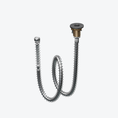 Dry box zestaw wannowy okrągły grafit szczotkowany