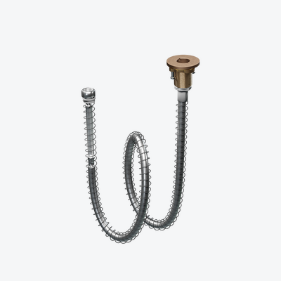 Dry box zestaw wannowy okrągły miedziany szczotkowany