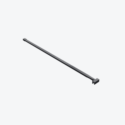 Vidoq wspornik kabiny walk-in 120 cm do docięcia, grafit szczotkowany